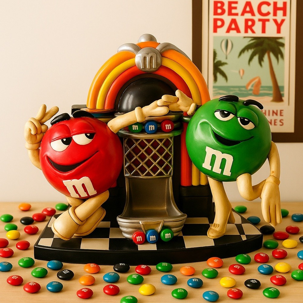 M&M's‎ Red Green M&M Retro Jukebox Display Collectible
